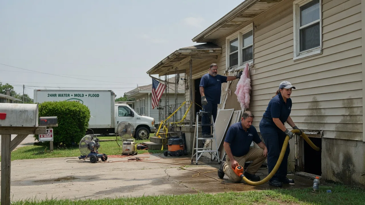 Water Damage Repair in Garciasville, TX near me